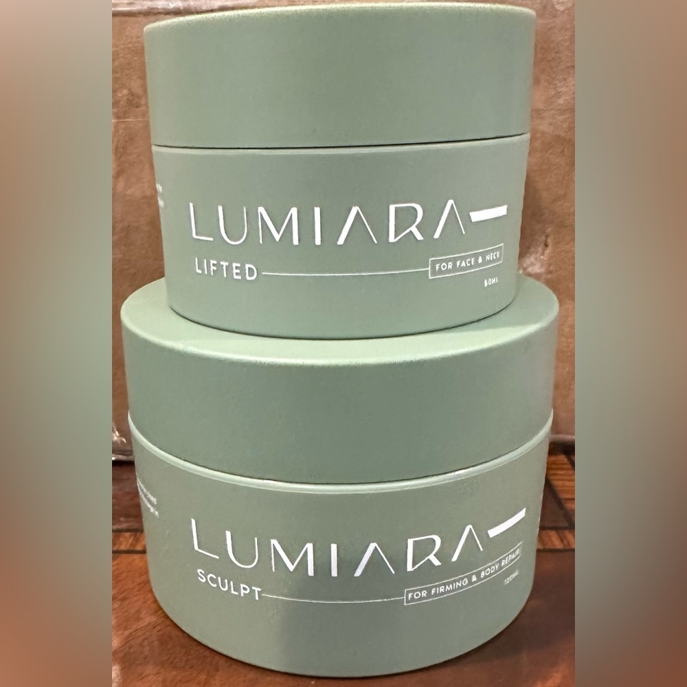 Lumiara Lifted & Sculpt 2 piece set for face, neck & body Retail $138 NIB